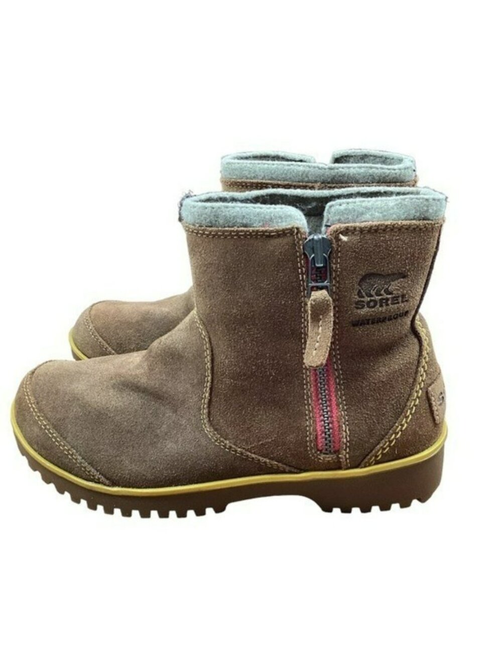 New SOREL Meadow 2189 Winter Zip Boots Womens 6 Elk Brown